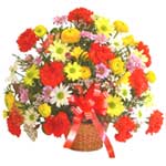 karisik renkli çiçek sepet   Ağrı çiçek gönderme sitemiz güvenlidir 