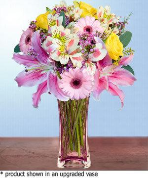 Anneme hediye karisik cam mevsim demeti  Ağrı internetten çiçek siparişi 