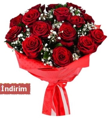 12 Adet kırmızı aşk gülleri  Ağrı çiçek satışı 
